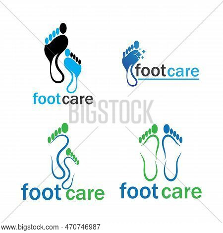 Foot Logo Template Vector Icon Illustration Design