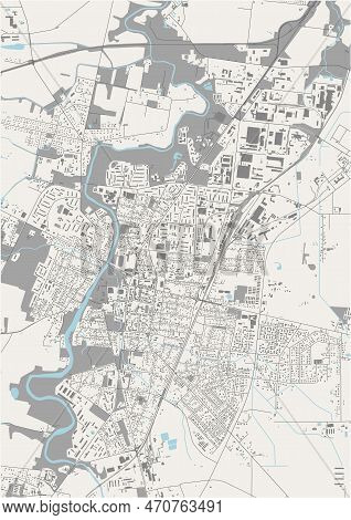 Map Of The City Of Marijampole, Lithuania