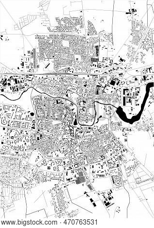 Map Of The City Of Panevezys, Lithuania
