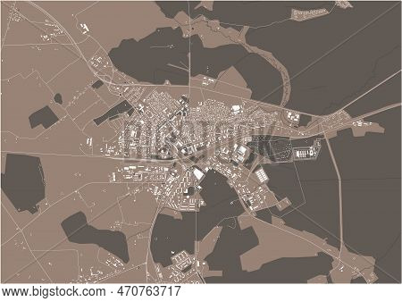 Map Of The City Of Kohtla-jarve, Estonia