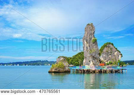 Kabui Bay Geosite View, Batu Pensil Rock - Raja Ampat, West Papua, Indonesia