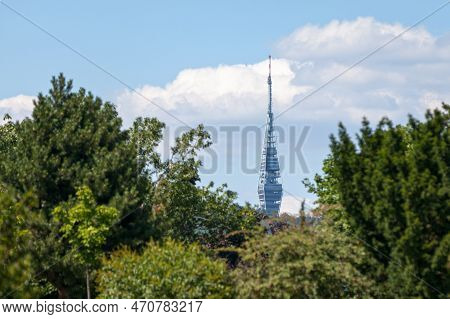 The Kamzík Tv Tower Is A 196-metre (643 Ft) Tall Television Transmission Tower In The Koliba Area Of