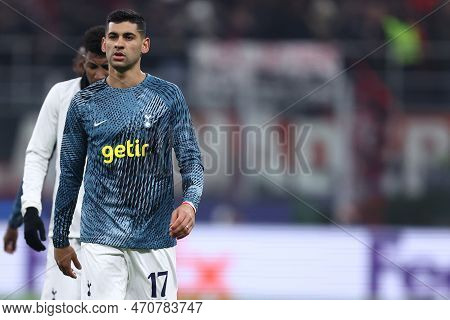 Cristian Romero Of Tottenham Hotspur Fc During The Uefa Champions League Round Of 16 First Leg Match