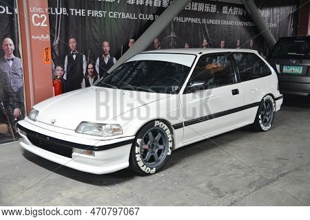 Paranaque, Ph - Nov 19 - Honda Civic At Tastefully Built Car Meet On November 19, 2022 In Paranaque,