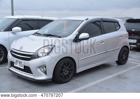 Paranaque, Ph - Nov 19 - Toyota Wigo At Tastefully Built Car Meet On November 19, 2022 In Paranaque,