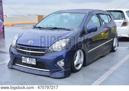 Paranaque, Ph - Nov 19 - Toyota Wigo At Tastefully Built Car Meet On November 19, 2022 In Paranaque,