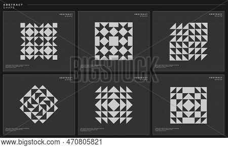 Modern Basic Shape Abstract Tile Logo Design Template. Basic Object Logo Vector