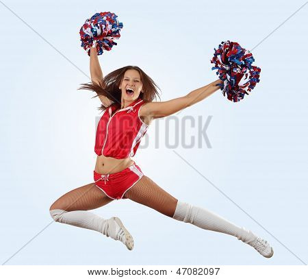 menina de claque salto