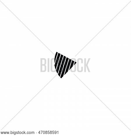 Pizza Slice Icon. Simple Style Pizza Big Sale Poster Background Symbol. Pizza Brand Logo Design Elem