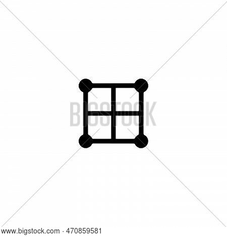 Window Icon. Simple Style Interior Poster Background Symbol. Window Brand Logo Design Element. Windo