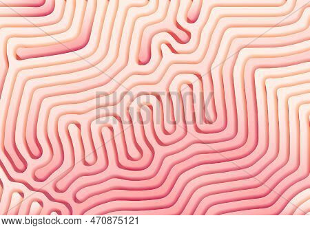 Abstract Background With Optical Illusion Generative Pattern And Pastel Colors