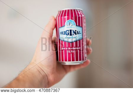 Ternopil, Ukraine - February, 2023: Hartwall Original Long Drink, Stylised As Original, Is A Brand O