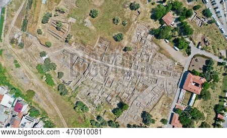 Aerial View Of Izmir Smyrna Mound. High Quality Photo