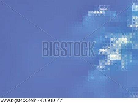 Nature Landscape Background With Sky And Fluffy White Realistic Spindrift Clouds. Vector Illustratio