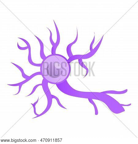 Disease Neuron Icon. Cartoon Of Disease Neuron Icon For Web Design Isolated On White Background