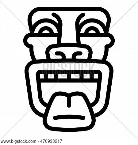 God Idol Icon. Outline God Idol Icon For Web Design Isolated On White Background