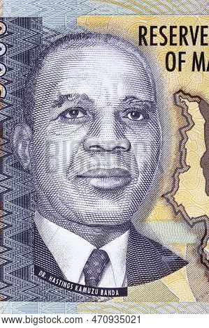 Hastings Kamuzu Banda A Portrait From Malawian Money - Kwacha