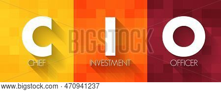 Cio Chief Investment Officer - Job Title For The Board Level Head Of Investments Within An Organizat