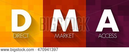 Dma Direct Market Access - Access To The Electronic Facilities And Order Books Of Financial Market E