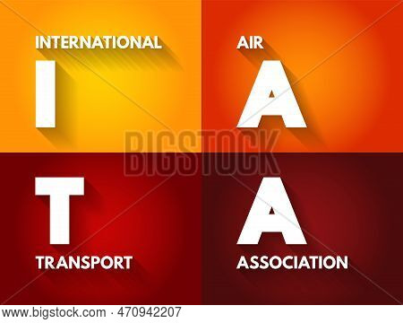 Iata - International Air Transport Association Acronym, Concept Background