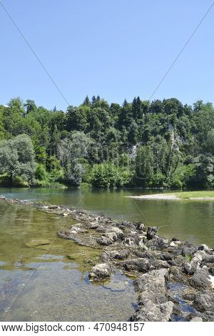 Detail Of River Kupa Near Orljakovo In Croatia