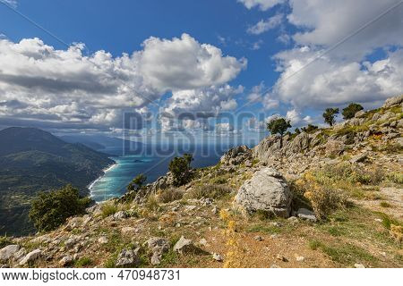 Greece. Greek islands. Euboea Island. Travels in Greece. Greek landscapes. The climate of Greece. Travel photography. Nature photography. Holiday atmosphere. Nature background.