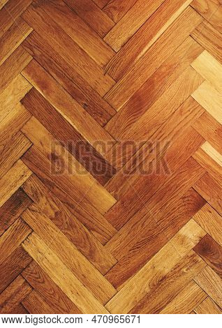 Zigzag Wood Floor Texture Background, Close Up Design