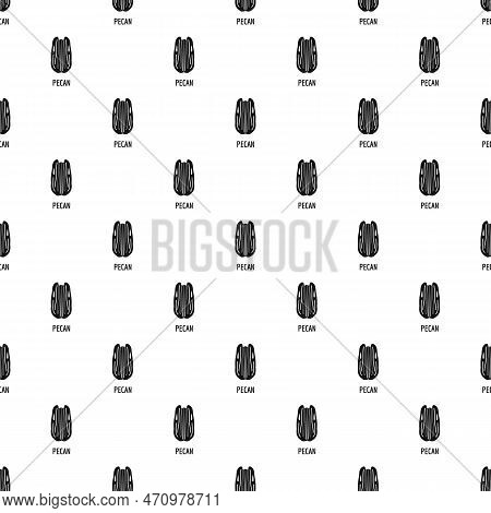 Pecan Pattern Seamless Repeat Geometric For Any Web Design
