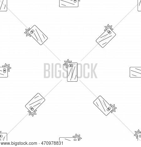 Smartphone Selfie Flash Pattern Seamless Repeat Geometric For Any Web Design