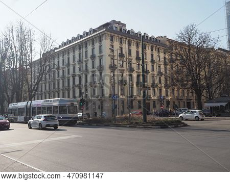 Line 10 Tram In Turin