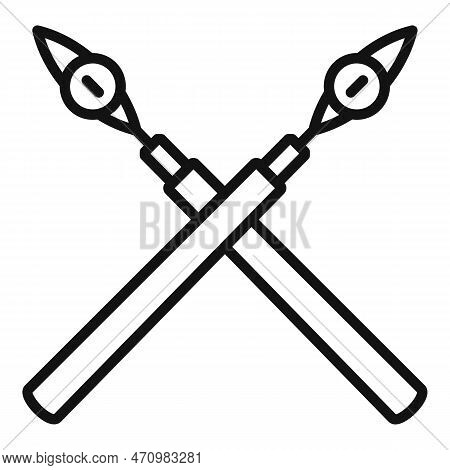 Architect Pen Tool Icon. Outline Architect Pen Tool Icon For Web Design Isolated On White Background