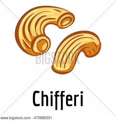 Chifferi Icon. Cartoon Of Chifferi Icon For Web Design Isolated On White Background
