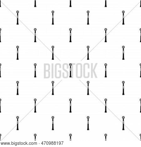 Head Of Electro Toothbrush Pattern Seamless Repeat Geometric For Any Web Design