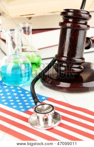 Concetto di medicina forense close up