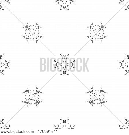 Copter Drone Pattern Seamless Repeat Geometric For Any Web Design