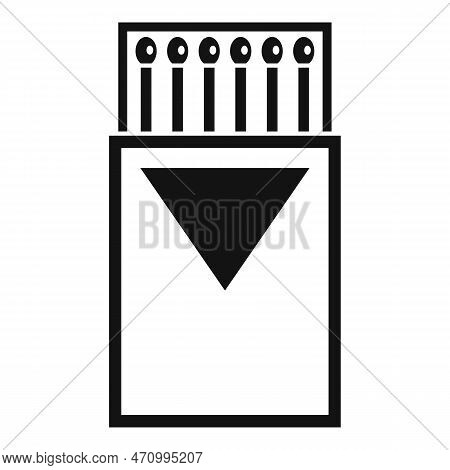 Box Matches Icon. Simple Illustration Of Box Matches Icon For Web Design Isolated On White Backgroun