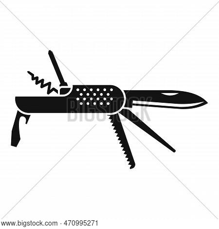 Multifunctional Knife Icon. Simple Illustration Of Multifunctional Knife Icon For Web Design Isolate