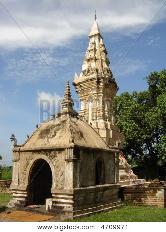 A Stupa, Thai Buddhist Temple