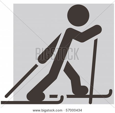 Cross-country Skiing Icon
