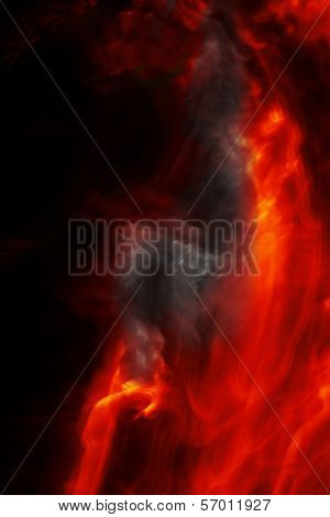 Abstract Fire Background with Flames and smoke