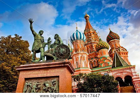 St Basils Cathedral On Red Square, Moscow