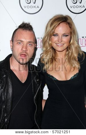 Malin Akerman and husband at InTouch Weekly's Idols & Icons 4th Annual Celebration, Sunset Tower Hotel, West Hollywood, CA. 08-28-11