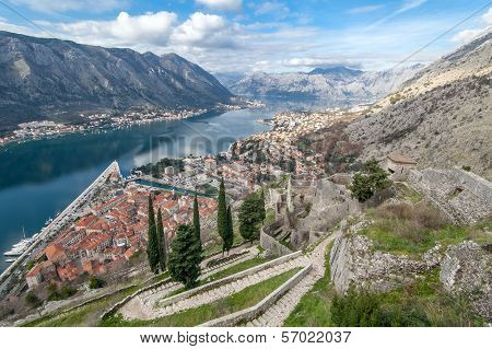 Bay of Kotor, Montenegro. Boka kotorska.