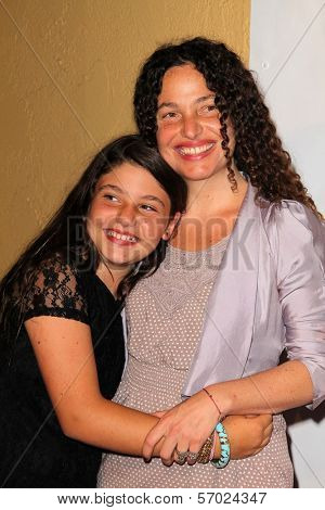 Tatiana von Furstenberg and daughter Antonio at the 