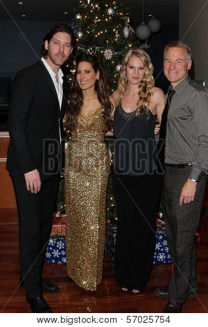 James Barbour, Kerri Kasem, Tara Voight, Jim Meskimen at the James Barbour Holiday Concert, Renaissance Hotel, Hollywood, CA 12-16-11