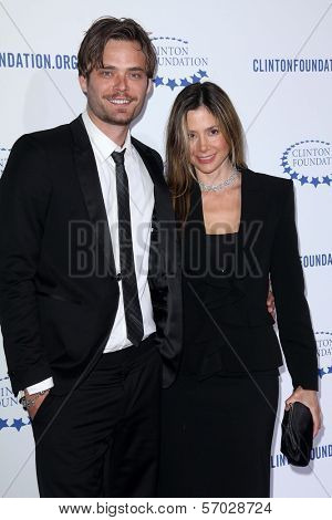 Christopher Backus, Mira Sorvino at the Clinton Foundation Gala in Honor of 