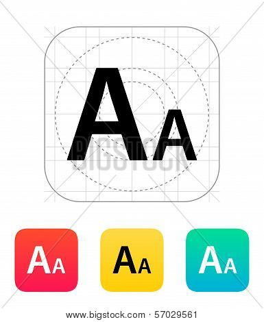 Font size icon.
