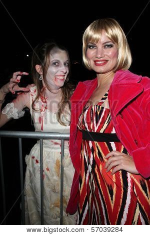 Ashleigh Oldland and Rena Riffel at the Long Berach Zonie Walk after-party where Rena Riffel was judge of the 