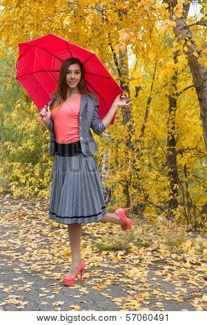 Happy woman outdoor