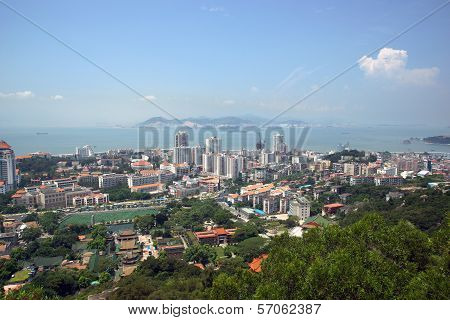 The scenery of Xiamen, modern city in China